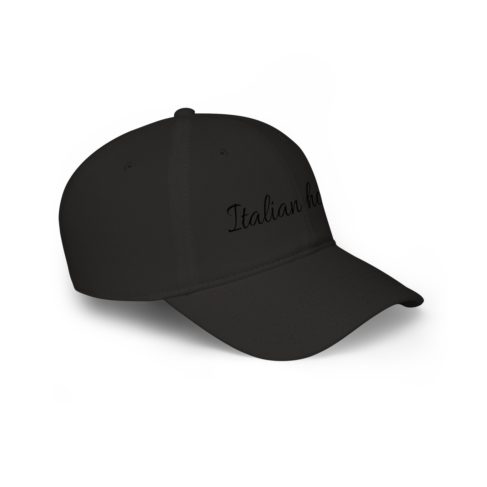 Italian Honey Low Profile Baseball Cap — Script Logo Hat for Italian Heritage & Gifts