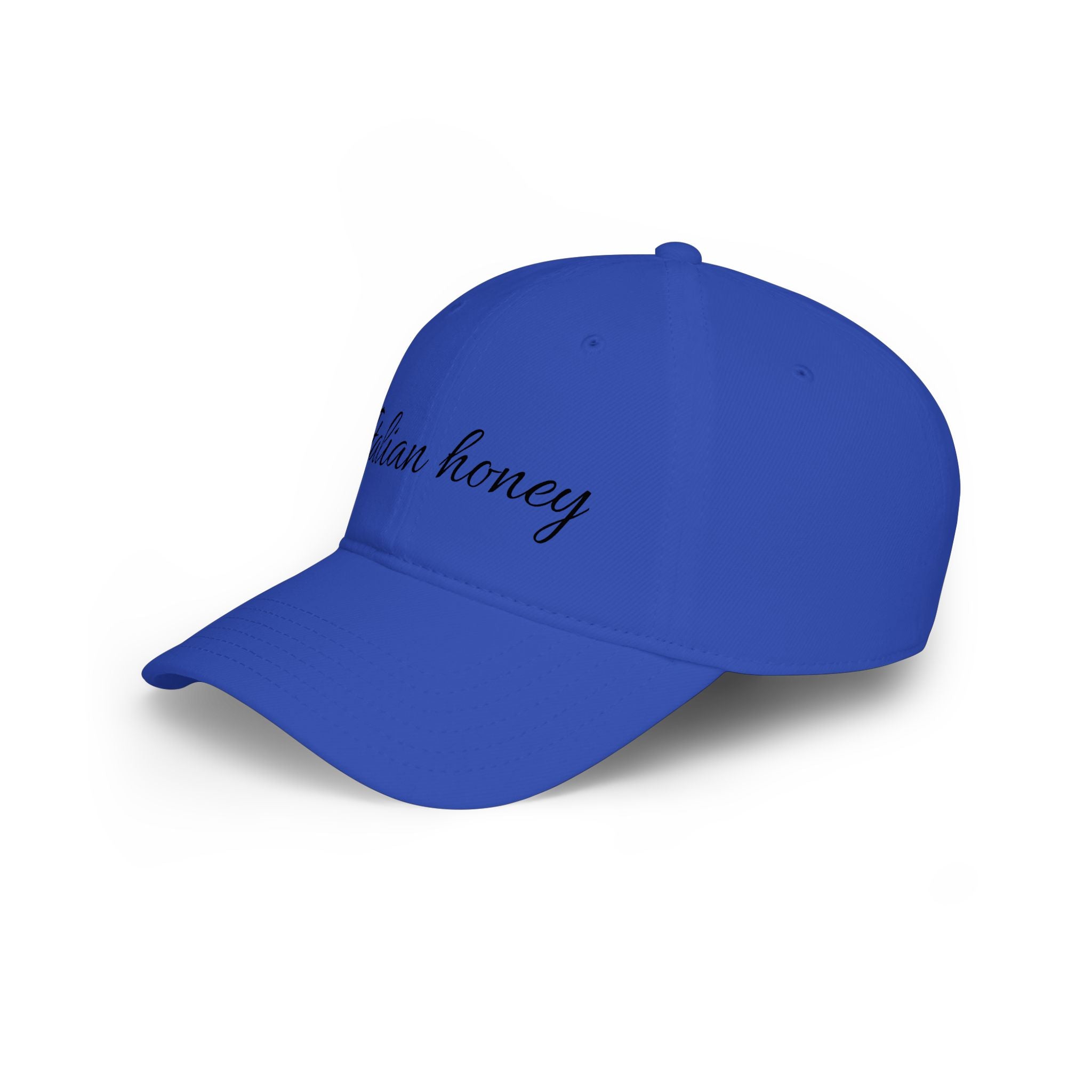 Italian Honey Low Profile Baseball Cap — Script Logo Hat for Italian Heritage & Gifts