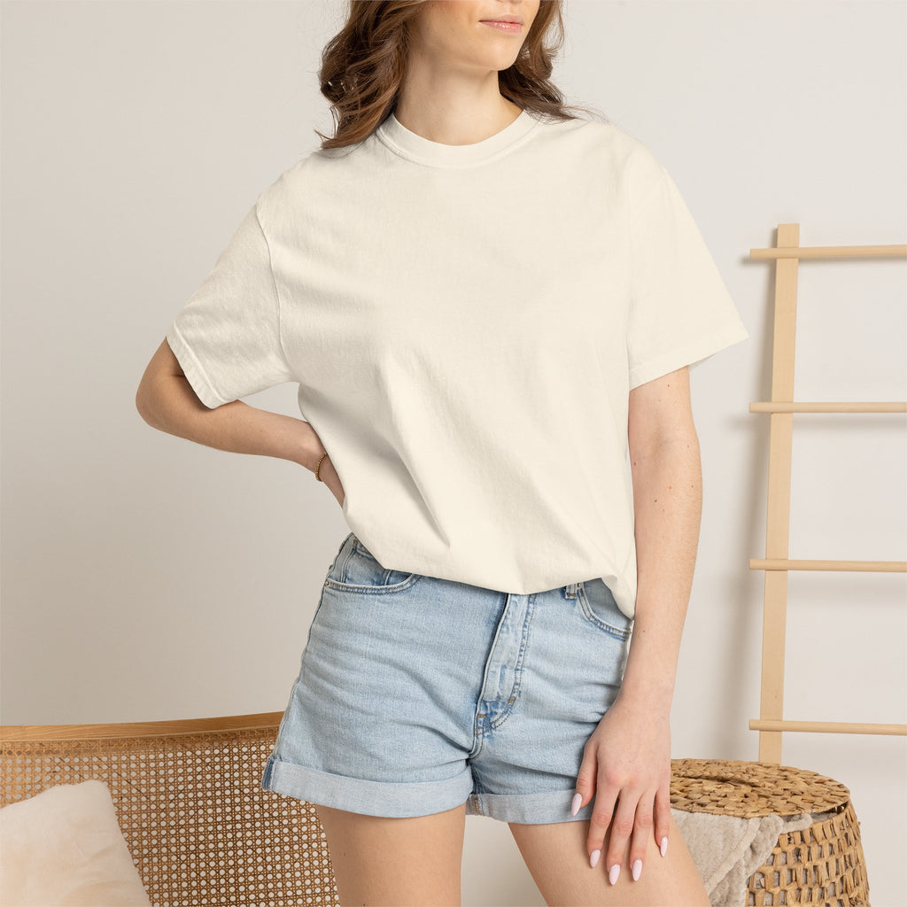 Classic White T-Shirt — Garment-Dyed Crew Tee