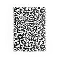 Leopard Print Indoor Wall Tapestry — Black & White Animal Pattern Décor
