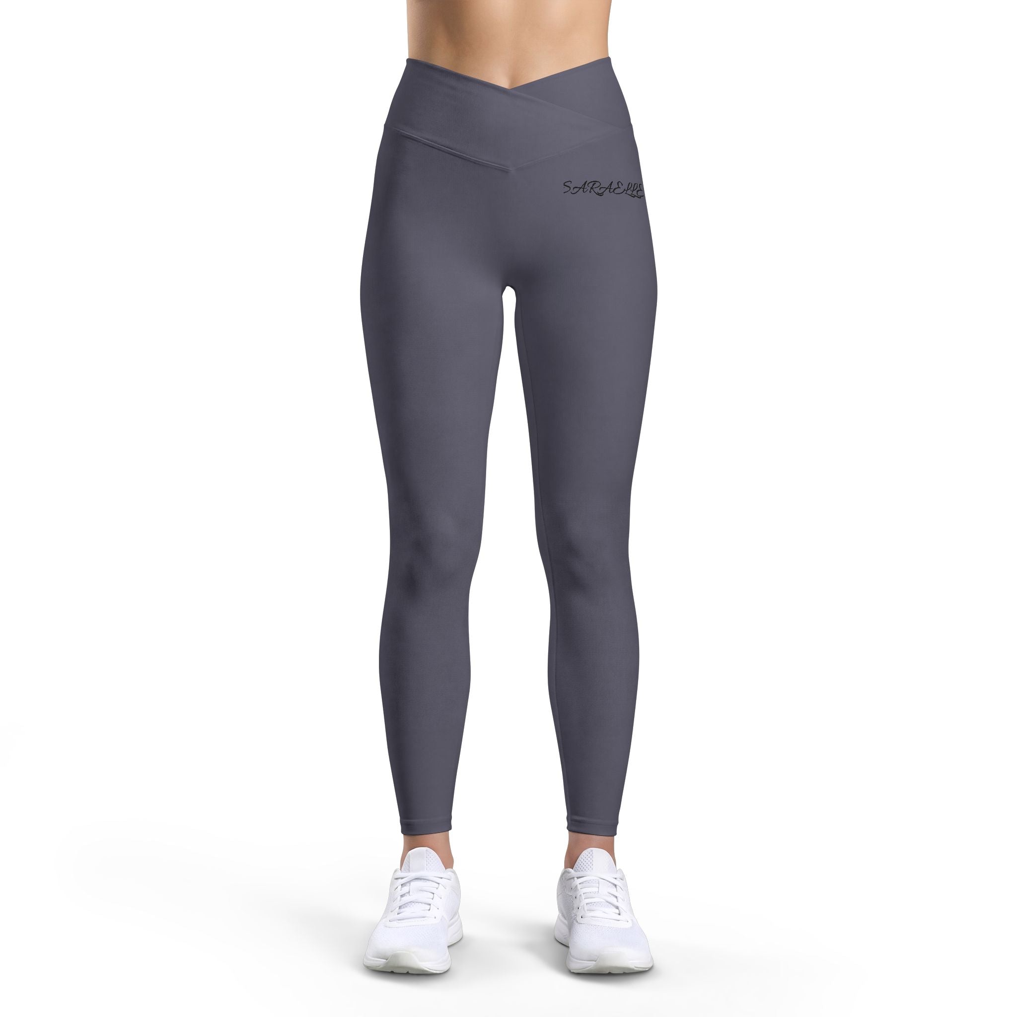 High-Waist Luxe Leggings — Sculpting V-Cut Workout Tights