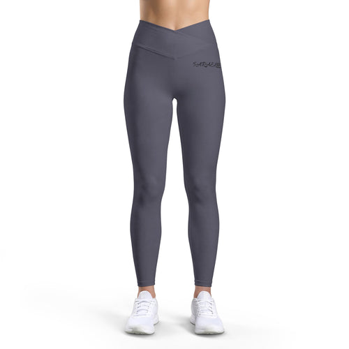 High-Waist Luxe Leggings — Sculpting V-Cut Workout Tights