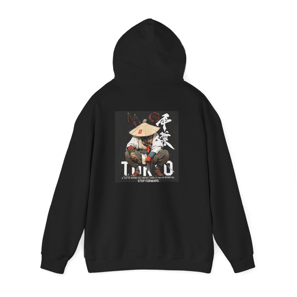 Samurai Warrior Hoodie — Ronin Tanka Graphic Hooded Sweatshirt