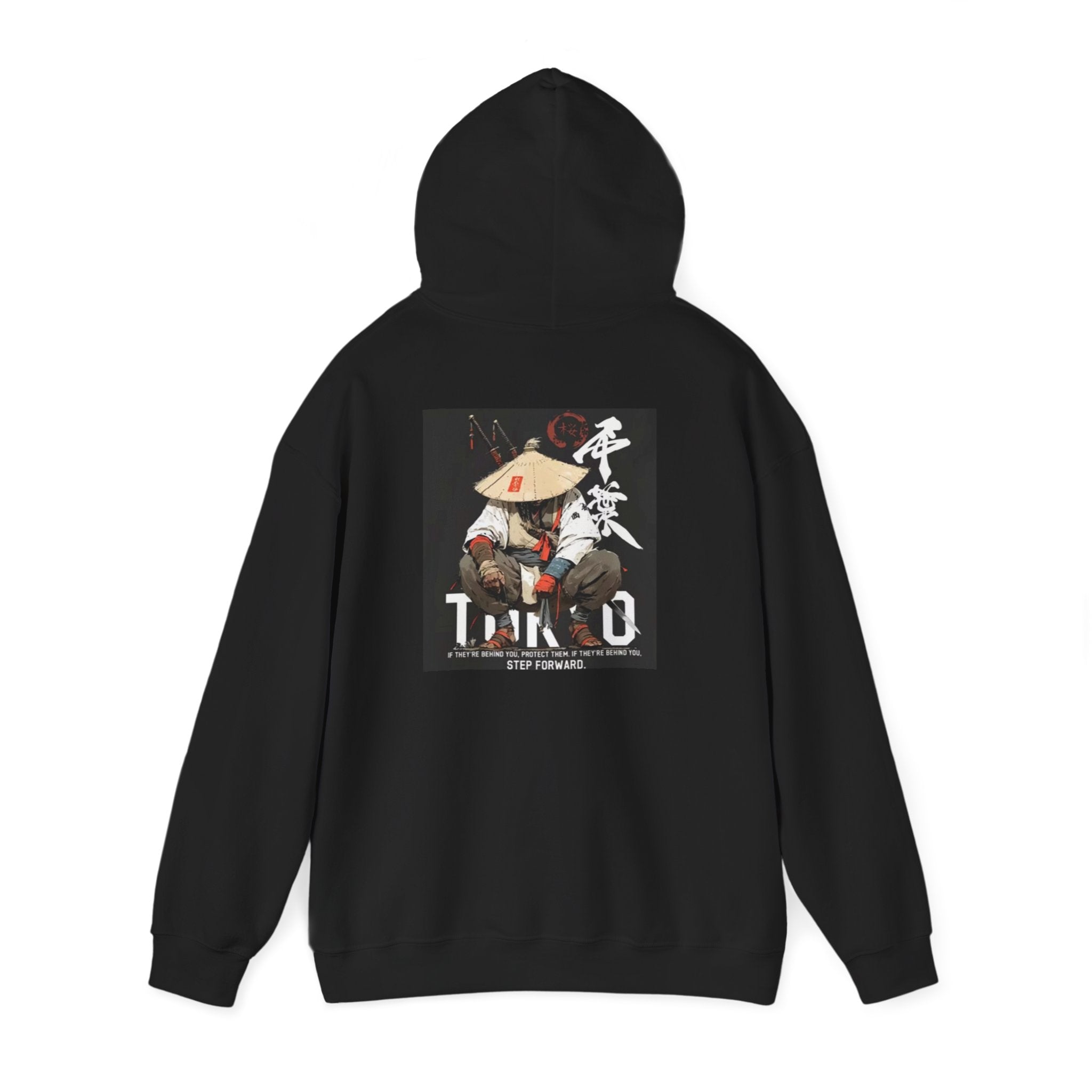 Samurai Warrior Hoodie — Ronin Tanka Graphic Hooded Sweatshirt