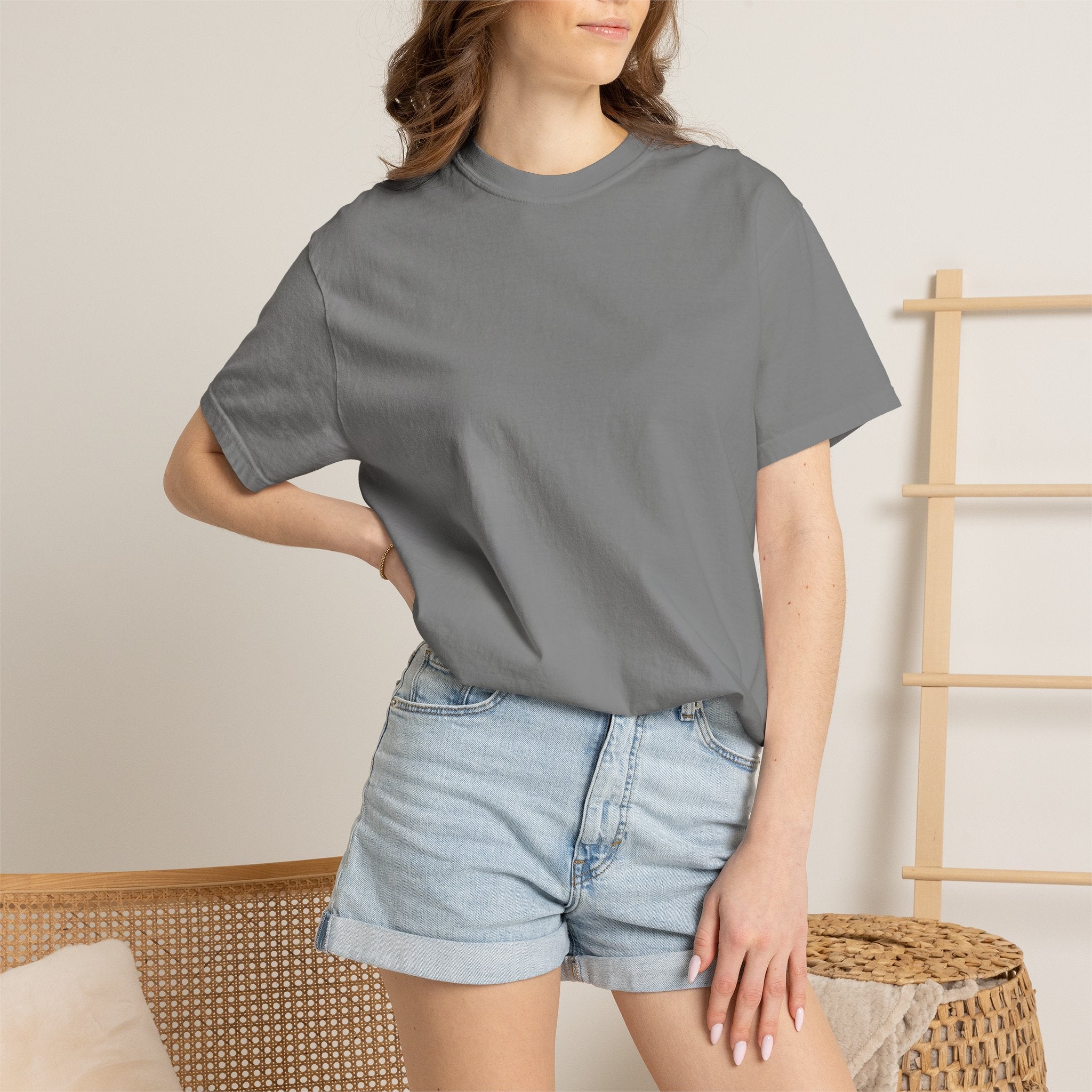 Classic White T-Shirt — Garment-Dyed Crew Tee