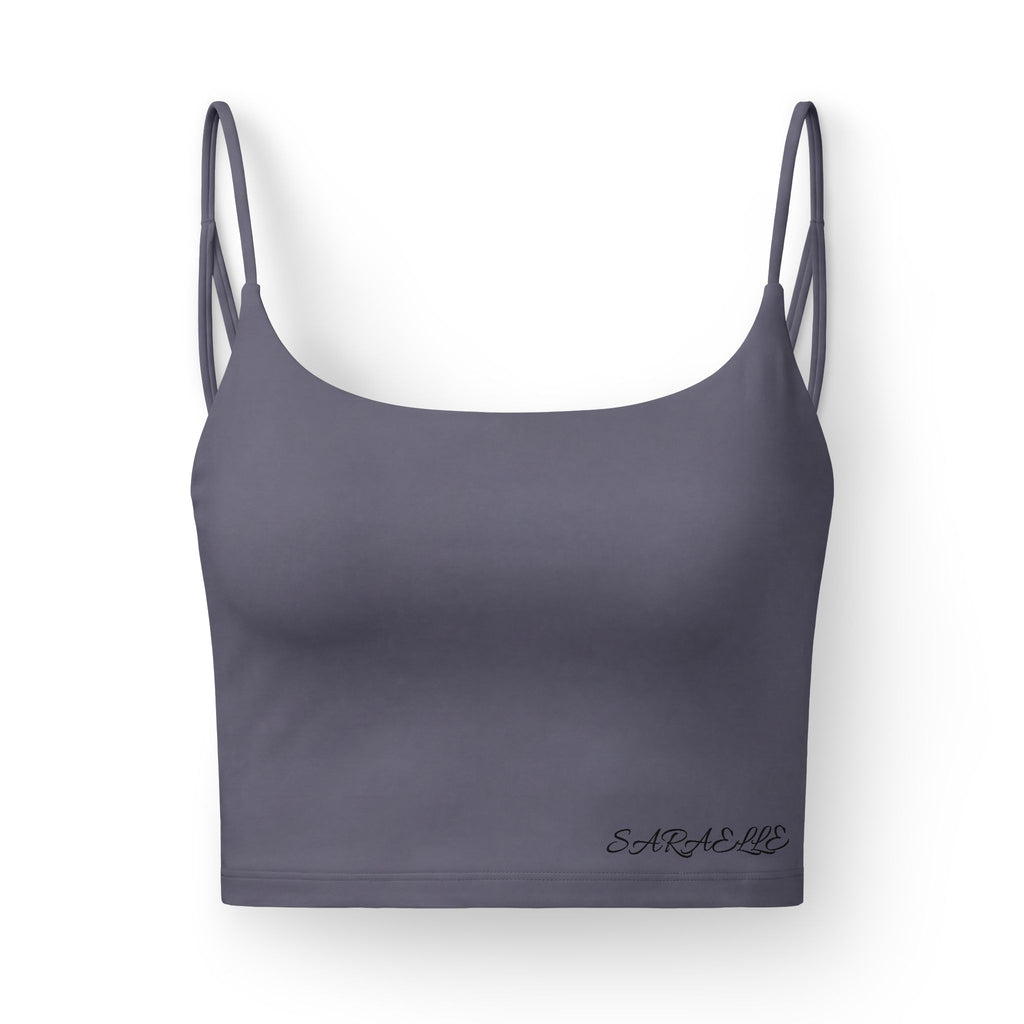 Women's Luxe Bra — Seamless Strappy Crop Sports Bra for Yoga & Everyday Wear