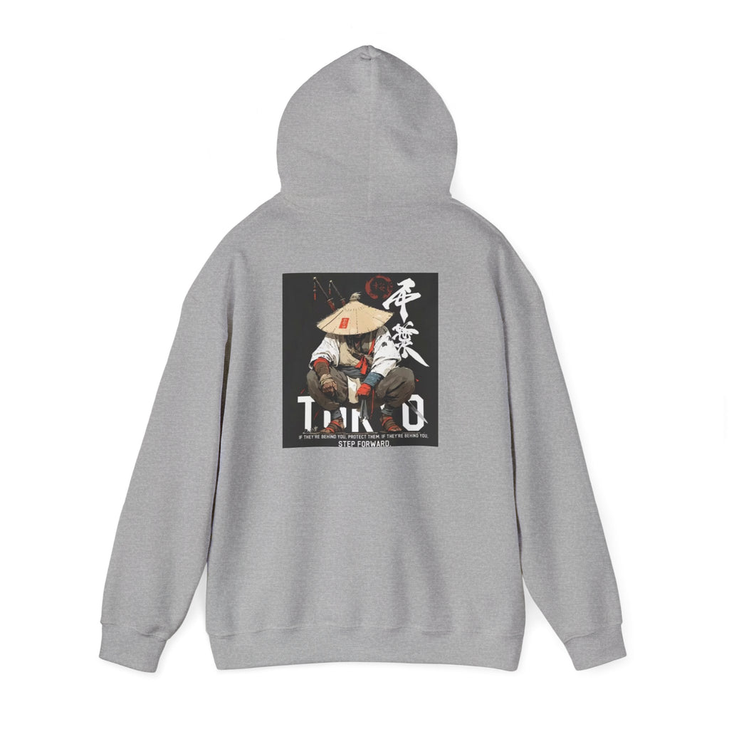 Samurai Warrior Hoodie — Ronin Tanka Graphic Hooded Sweatshirt