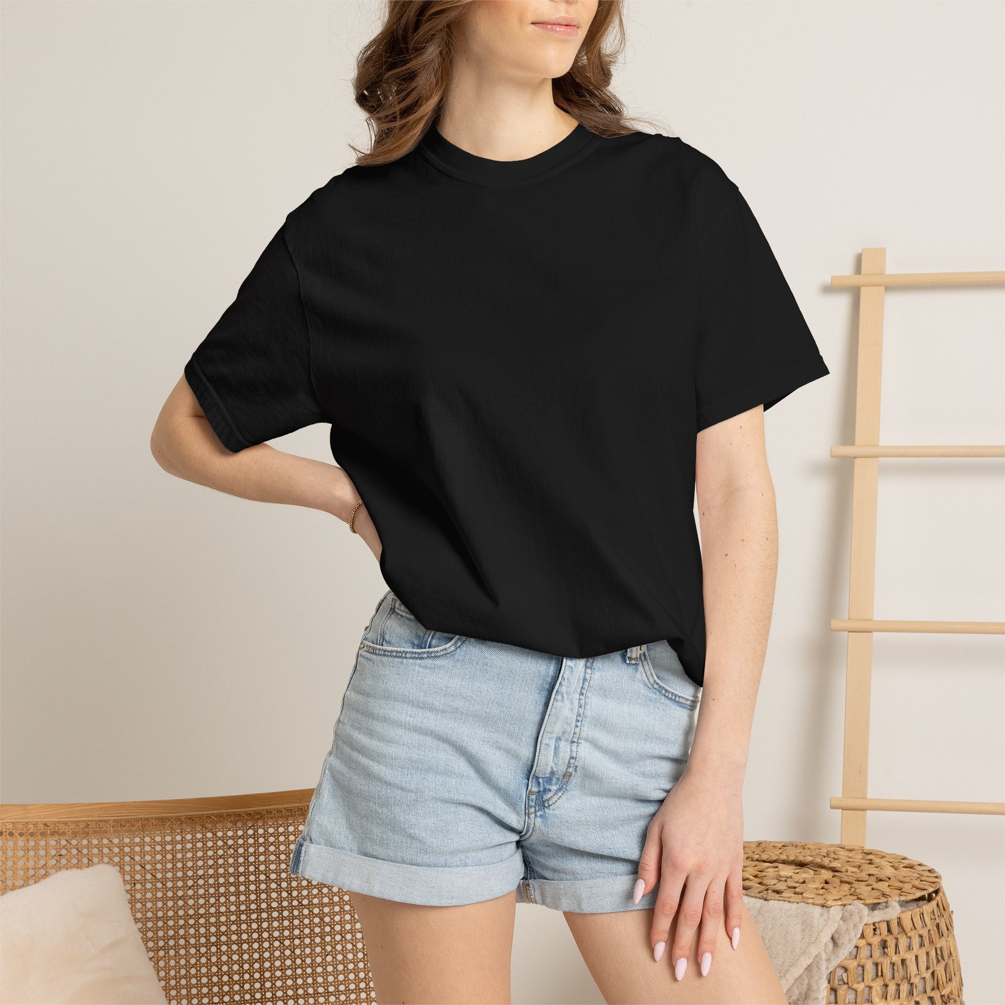 Classic White T-Shirt — Garment-Dyed Crew Tee